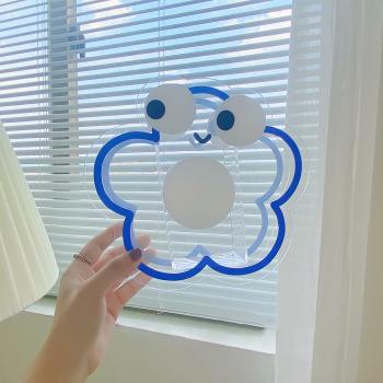 Großhandel B2B dekorative Acryl Stifthalter Organisator blau blume Augen design